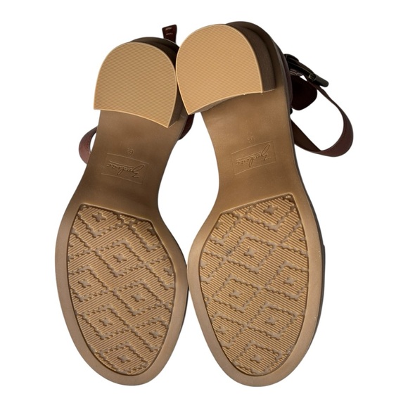 Zodiac leather womens Ilsa heeled Sandals in cognac | 6.5 M - Picture 7 of 15